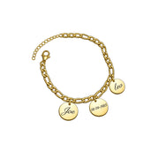 The Keepsake Disc Bracelet (Gold)